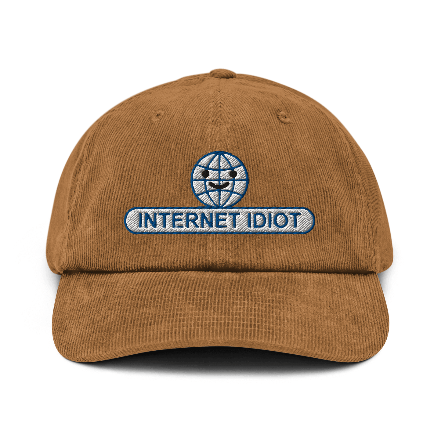 Internet Idiot corduroy cap